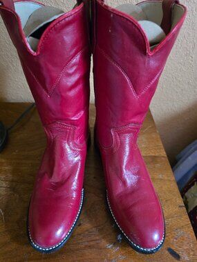 Red Roper Boots Size 3.5 D